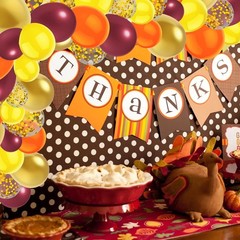 50 Pcs 12 Inch Fall Balloons Fall Birthday Party Decorations Burgundy Orange Yel