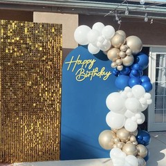 Happy Birthday Sign for Backdrop – Glitter Felt Happy Birthday Letter Sign fo…