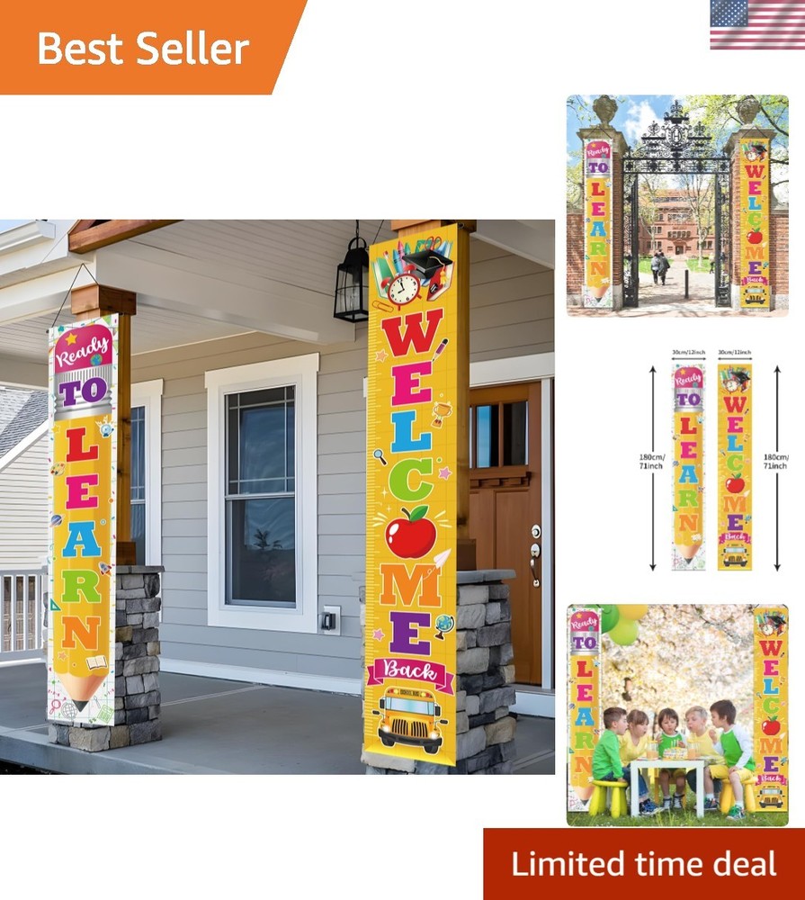 Durable 71×12 Inch Back to School Banners – Perfect for Indoors & Outdoors