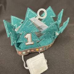 Wilderness 1st Birthday Crown, 3 X 3 3/4 Inches