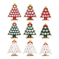 DIY Wooden Christmas Tree Table Desk Decoration Ornaments Festival Party JQ