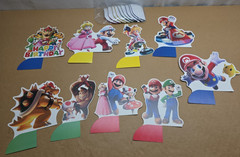 Mario Brothers 9 Table Centerpiece Honeycombs Kit Birthday Party Supplies Decor