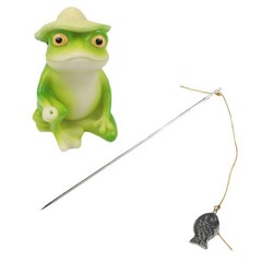 Resin Frog Statue for Garden Patio Balcony Outdoor Pond Decoration Small Size