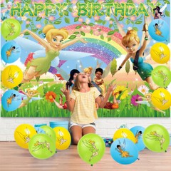 Tinkerbell Party Supplies Party Decoration Set Plates Balloons Banner Tablecloth