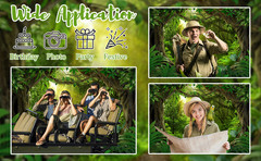 8x6ft Jungle Forest Photography Backdrop Tropical Rainforest Natural Scenery