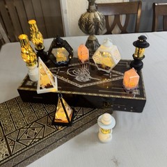 Eid Mubarak LED Lantern Lights Ramadan Decoration Home Islamic Muslim 24 pcs mix