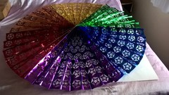 LGBTQ+ Rainbow Decorations Big 4 Ft Round 3D Effect Stars Gay Pride Party Decor