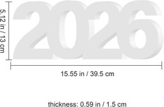 Large 2026 Sign Gradutaion Decorations 2026 Senior Photo Booth Props Grad Cen…