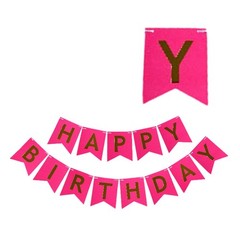 45pcs Hot Pink Black Party Decorations Kit Baby Girl Shower Rose Red Happy Ba…