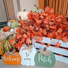 5 Pack Fall Leaf Garland, Hanging Vines Garland Artificial Fall Maple Leaves …