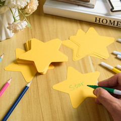 200 Pcs Gold Star Cutouts 4 Inch Double-Sided Yellow Paper Stars, Die-Cut Star S