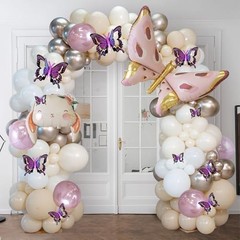 3D Butterfly Wall Decor Pcs Multiple Sizes Styles Butterfly 24 Pve Black Purple