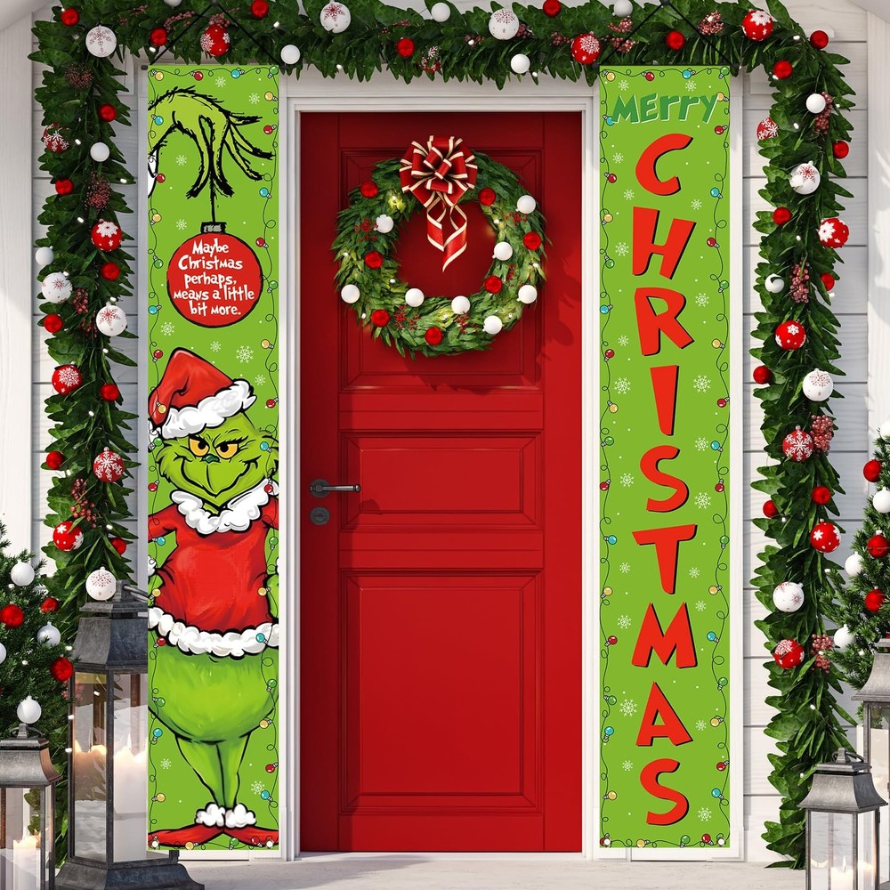 Christmas Decorations Merry Christmas Welcome Sign Winter New Year Xmas Party…