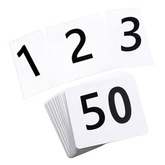 Double Sided Numbered Seats Cards for Weddings and Event Portable Place Card