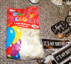 LRG LOT Disco Table Runner Birthday Wedding Party Decorations Balloons Photo Bth