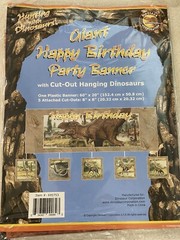 Jurassic Park T-Rex Hunting Birthday Party Banner and Cut-Outs ~ New in package