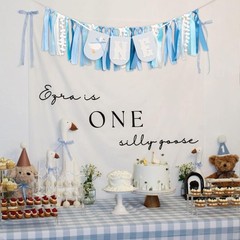 One Silly Goose Highchair Banner