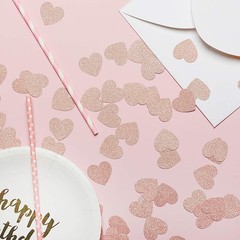 Glitter Heart Confetti for Table Wedding Birthday Party Decoration, 1.2 inch …
