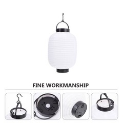Folding Lantern with Light Japanese Room Decor Decorative Chinese Style