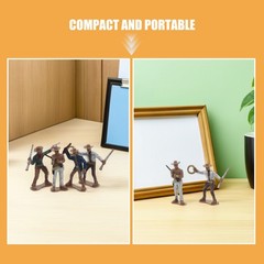 20Pcs Durable Plastic Western Figurines Set for Cake Toppers and Wild West Decor