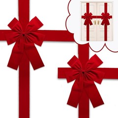 Door Hanging Bow Large Christmas Tree Bow for Home Gift Wrapping Shop Window