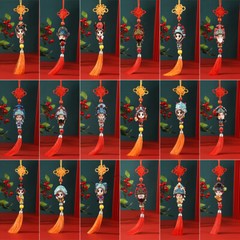 Chinese Peking Opera Character Knot Hanging Pendant Gift Specialty Ethnic Crafts