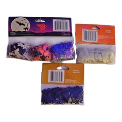 5 Packs Halloween Confetti Skulls Bats Boo Ghosts Jack O Lantern Pumpkins