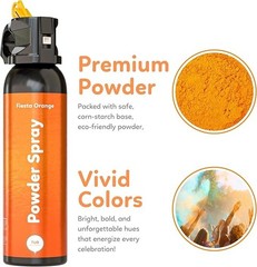 Orange Smoke Bomb Powder Cannon – Biodegradable Gender Reveal Fire Extinguisher