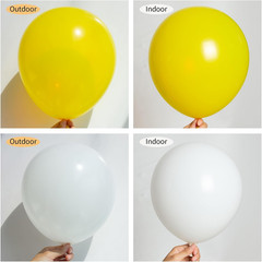 130Pcs White and Yellow Balloons Garland Arch Kit, 18 12 10 5 Inch Different Siz