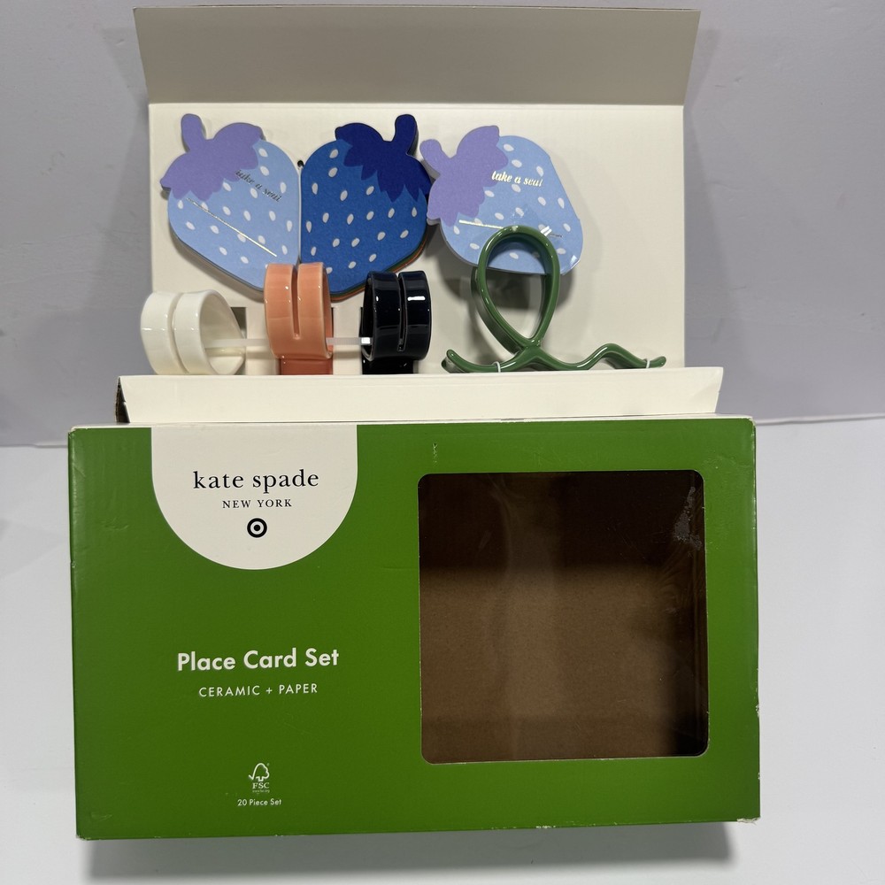 Kate Spade New York x Target Place Card Set Strawberry Spring Party Decor