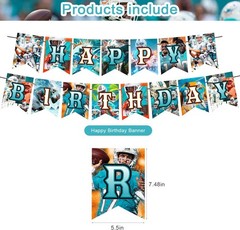 Dolphins Party Decorations,Dolphins Birthday Party Supplies Includes Banner -…