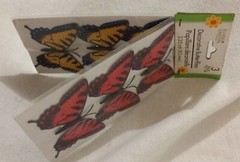 Greenbrier Floral Butterfly Decoration Twisties (6) 2 Packs Stuck New Old Stock