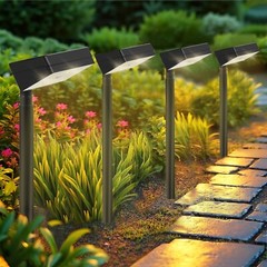 Solar Pathway Lights,8 Pack Solar Lights Outdoor,IP65 Waterproof Auto On/Off …