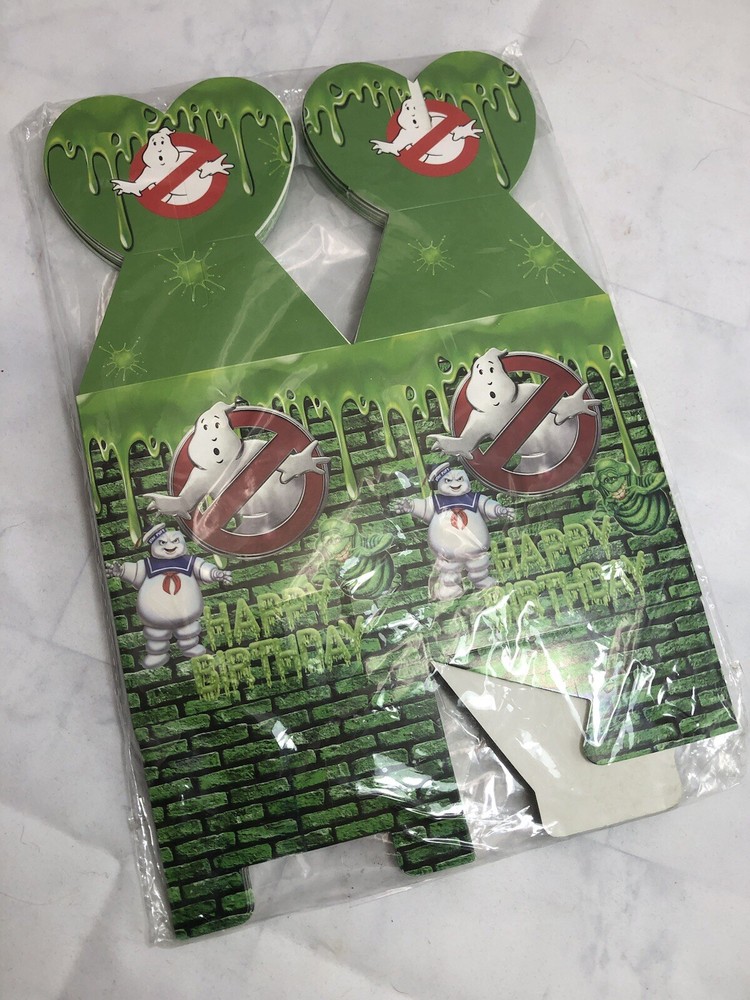 Ghostbusters Birthday Party Supplies Treat Candy Boxes 12ct Slimer Stay Puff