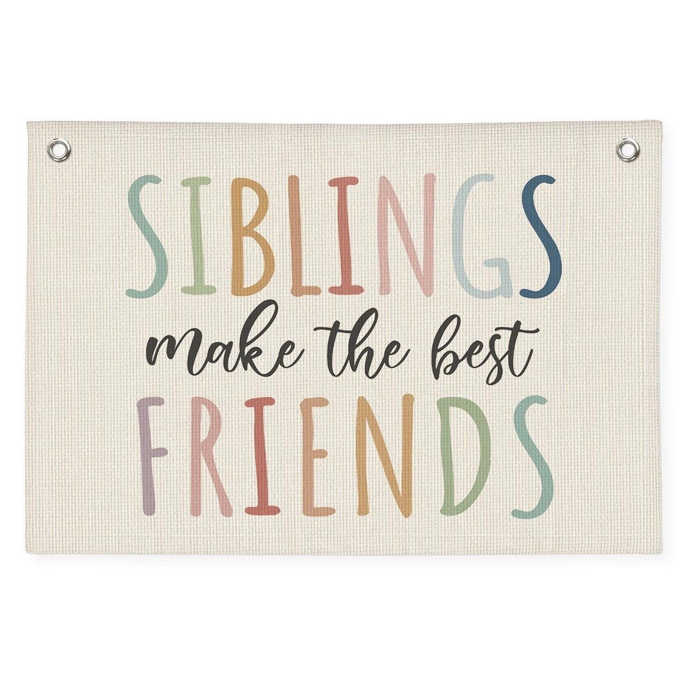 Playroom Wall Decor,Siblings Make The Best Friends Banner