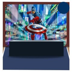 CAPTAIN AMERICA Square Backdrop 80x 60 inch Birthday Party Decoration Supplies
