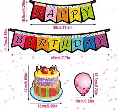 20-Pcs Black Dot Birthday Bulletin Board Set for Stylish Classroom Celebrations