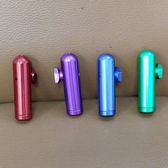 2Pcs Metal Bullet Dispenser Spice Bottle Men Gift Storage Box Mixed Color Gift