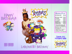Custom Rug Rats Personalized Potato Chip Bag Snack Favor Birthday Add Your Photo