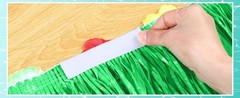 4 Pack Luau Grass Table Skirt Natural 9 Feet x 29.5 Inch Hawaiian Table Skirt