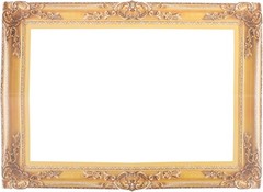 Photo Booth Props Picture Frame Decor Wedding Birthday Golden Handheld Prop