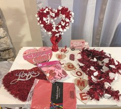Valentine’s Day Lot Love, Party Decor 9ft Garland, Board Hangings, Glitter, More