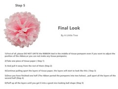 9Pcs Mixed Tissue Paper Pom Poms Hanging Wedding Birthdays Party Decor