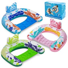 Pool Floats, 3Pack Inflatable Pool Floats Adult & Kids, U-Shaped Pool Float L…