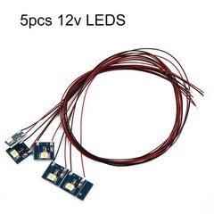 5pcs 12v LEDs For Model Railway Building for interior Lighting For OO HO New