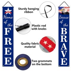 4th of July Decorations Patriotic Decor red, blue, white, white