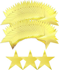 60 Pcs 6 Inch Stars Cutouts Cardboard Star Cut-Outs Decorations for Bulletin Boa