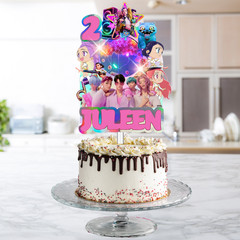 V2 KPOP ANIME FREE CUSTUM PERSOLNALIZATION CUPCAKE TOPPER PARTY demon hunters
