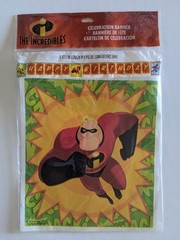 Hallmark Party Express Disney The Incredibles Celebration Banner Happy Birthday!