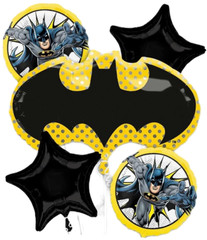 Batman Birthday Party Decorations Jumbo DoubleBanner Balloons 1 to 9 HeroesUnite